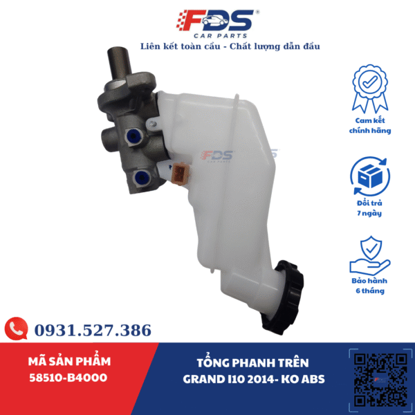 TỔNG PHANH TRÊN GRAND I10 2014- KO ABS