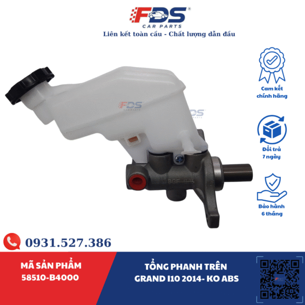 TỔNG PHANH TRÊN GRAND I10 2014- KO ABS