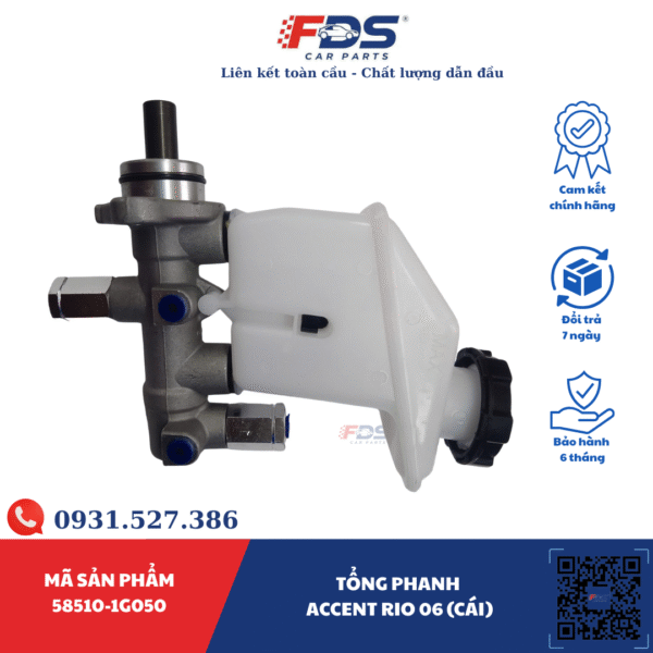 TỔNG PHANH HYUNDAI ACCENT / KIA RIO 2006 – HÃNG BGF - Ảnh 3