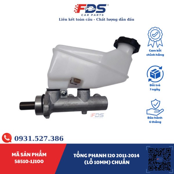 TỔNG PHANH HYUNDAI I20 2011–2014 (LỖ 10MM) – HÃNG BGF - Ảnh 4