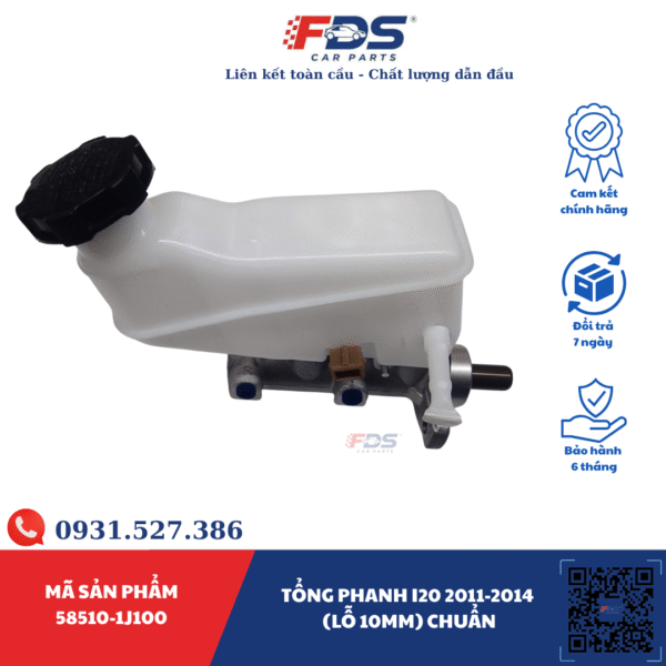 TỔNG PHANH HYUNDAI I20 2011–2014 (LỖ 10MM) – HÃNG BGF - Ảnh 5