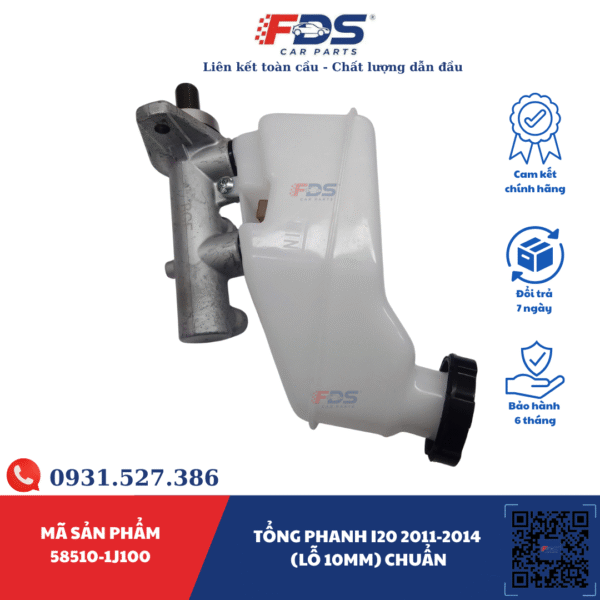 TỔNG PHANH HYUNDAI I20 2011–2014 (LỖ 10MM) – HÃNG BGF - Ảnh 3