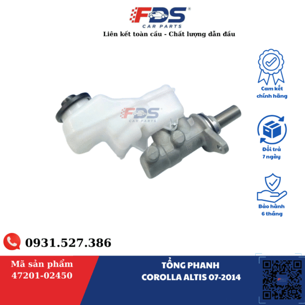TỔNG PHANH COROLLA ALTIS 07-2014