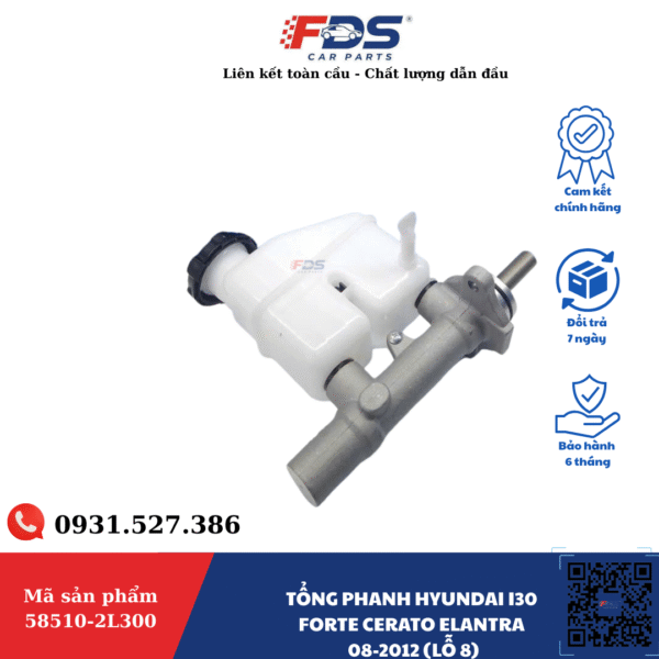 TỔNG PHANH HYUNDAI I30 FORTE CERATO ELANTRA 08-2012 (LỖ 8) (CÁI)