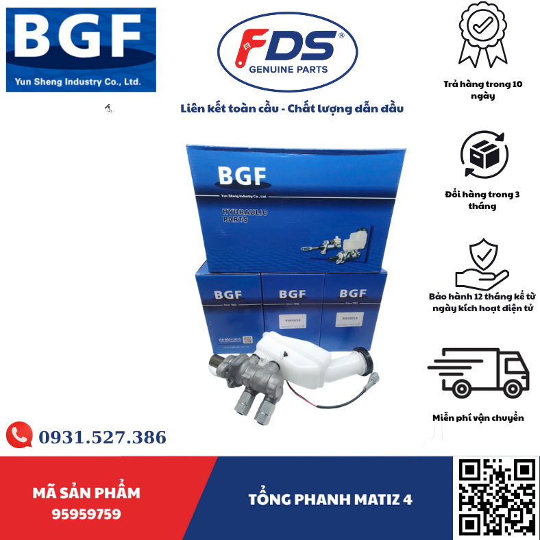 Công ty cổ phần xuất nhập khẩu FDS TỔNG PHANH DAEWOO MATIZ 4 – HÃNG BGF