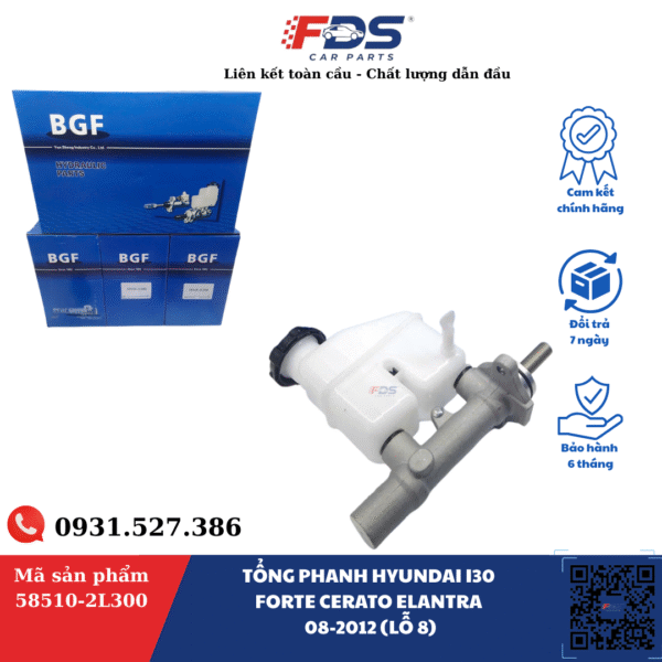TỔNG PHANH HYUNDAI I30 FORTE CERATO ELANTRA 08-2012 (LỖ 8) (CÁI)