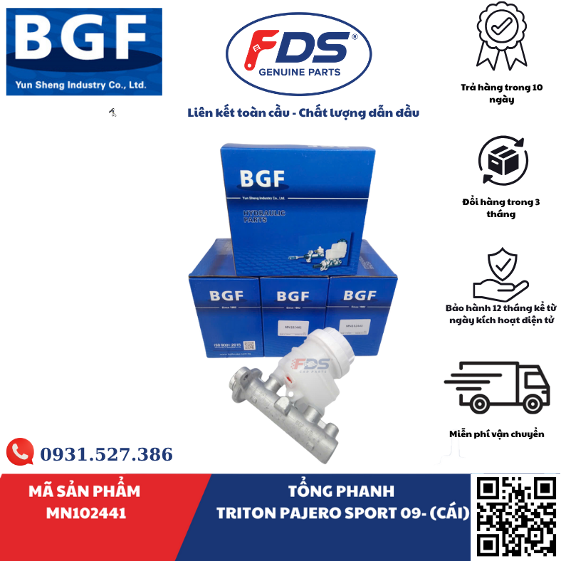 Công ty cổ phần xuất nhập khẩu FDS TỔNG PHANH MITSUBISHI TRITON / PAJERO SPORT 2009 – HÃNG BGF