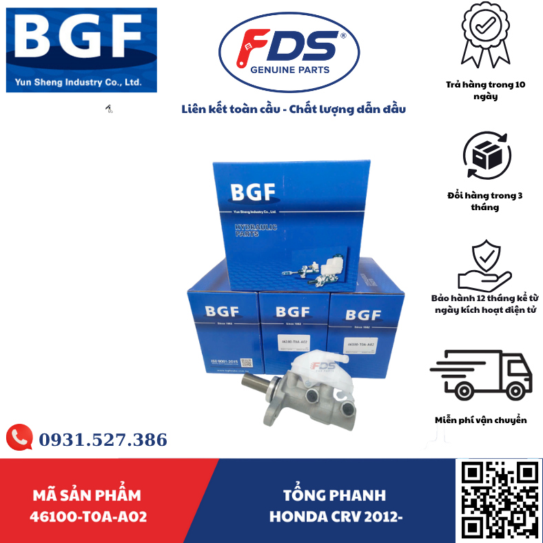 Công ty cổ phần xuất nhập khẩu FDS Tổng Phanh HONDA CR-V 2012– Nay – Hãng BGF