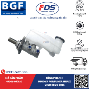 Công ty cổ phần xuất nhập khẩu FDS TỔNG PHANH INNOVA/FORTUNER/HILUX(VIGO,REVO) 2016