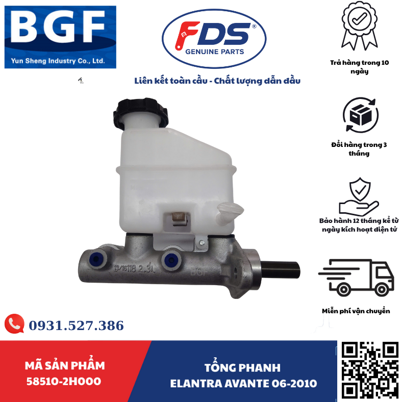 Công ty cổ phần xuất nhập khẩu FDS TỔNG PHANH HYUNDAI ELANTRA/AVANTE 06–10 – BGF