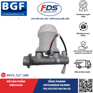 Công ty cổ phần xuất nhập khẩu FDS TỔNG PHANH MITSUBISHI PAJERO V31–V32–V33–V43 (1996–2003) – HÃNG BGF