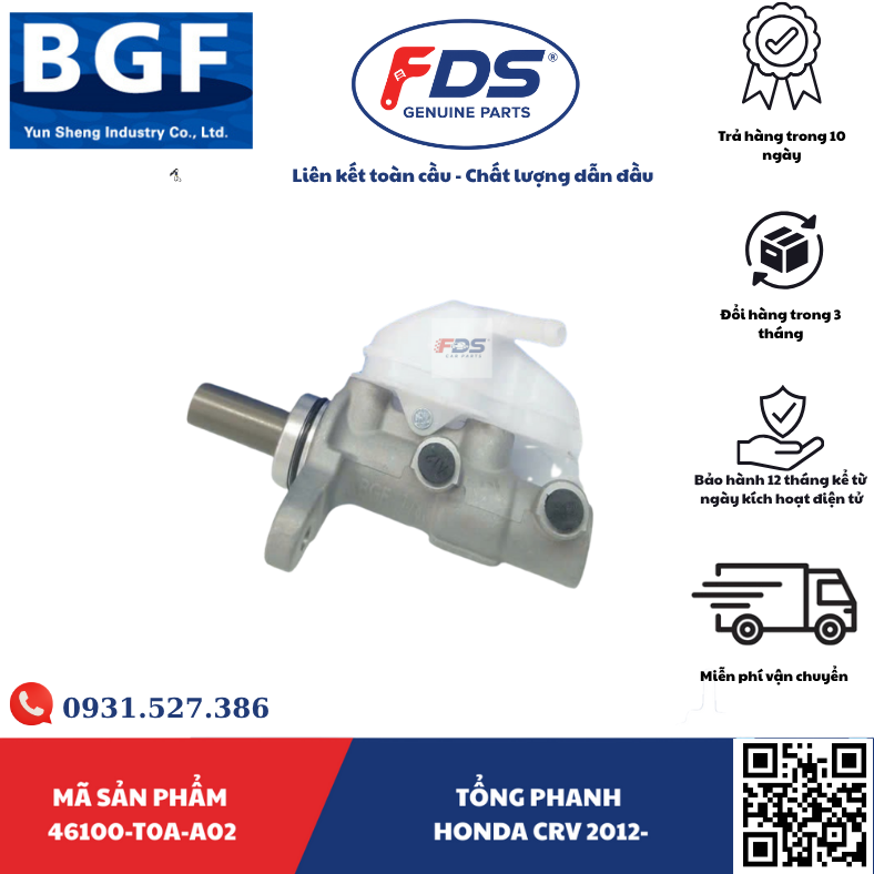 Công ty cổ phần xuất nhập khẩu FDS Tổng Phanh HONDA CR-V 2012– Nay – Hãng BGF