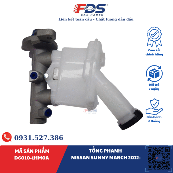 Tổng phanh NISSAN Sunny MARCH 2012-
