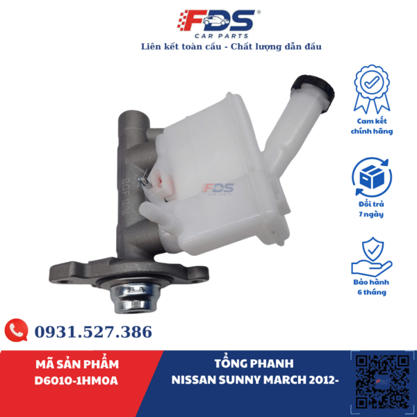 Tổng phanh NISSAN Sunny MARCH 2012-