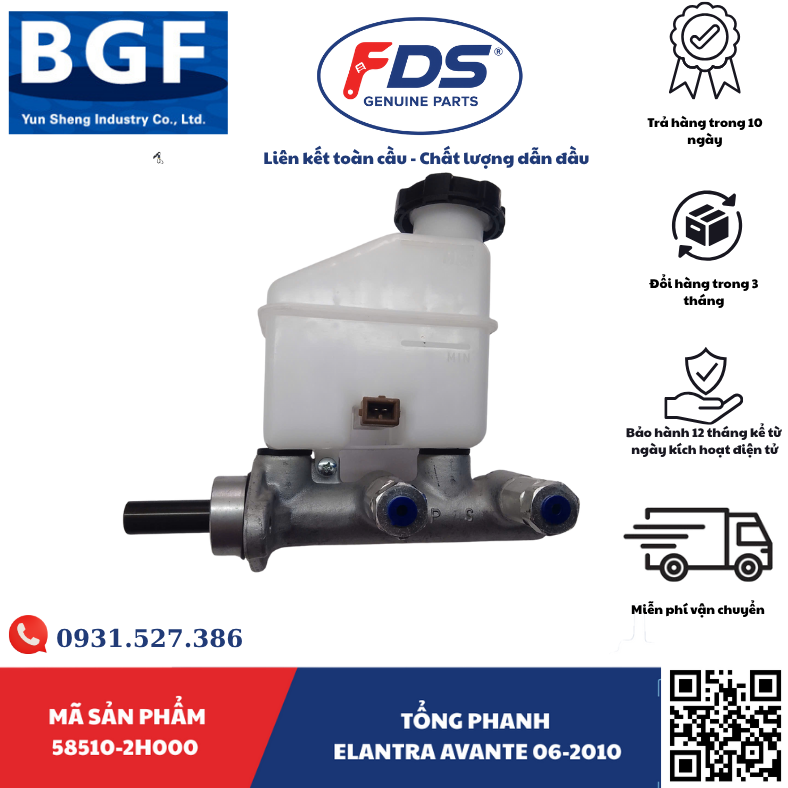 Công ty cổ phần xuất nhập khẩu FDS TỔNG PHANH HYUNDAI ELANTRA/AVANTE 06–10 – BGF