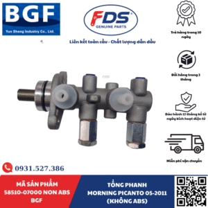 Công ty cổ phần xuất nhập khẩu FDS TỔNG PHANH KIA MORNING / PICANTO 2005–2011 (KHÔNG ABS) – HÃNG BGF