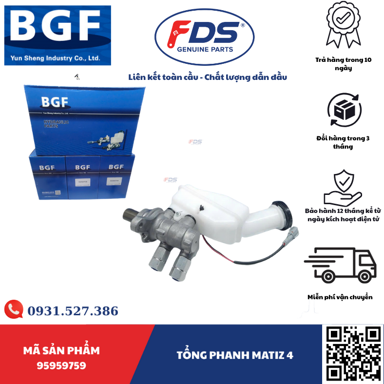 Công ty cổ phần xuất nhập khẩu FDS TỔNG PHANH DAEWOO MATIZ 4 – HÃNG BGF