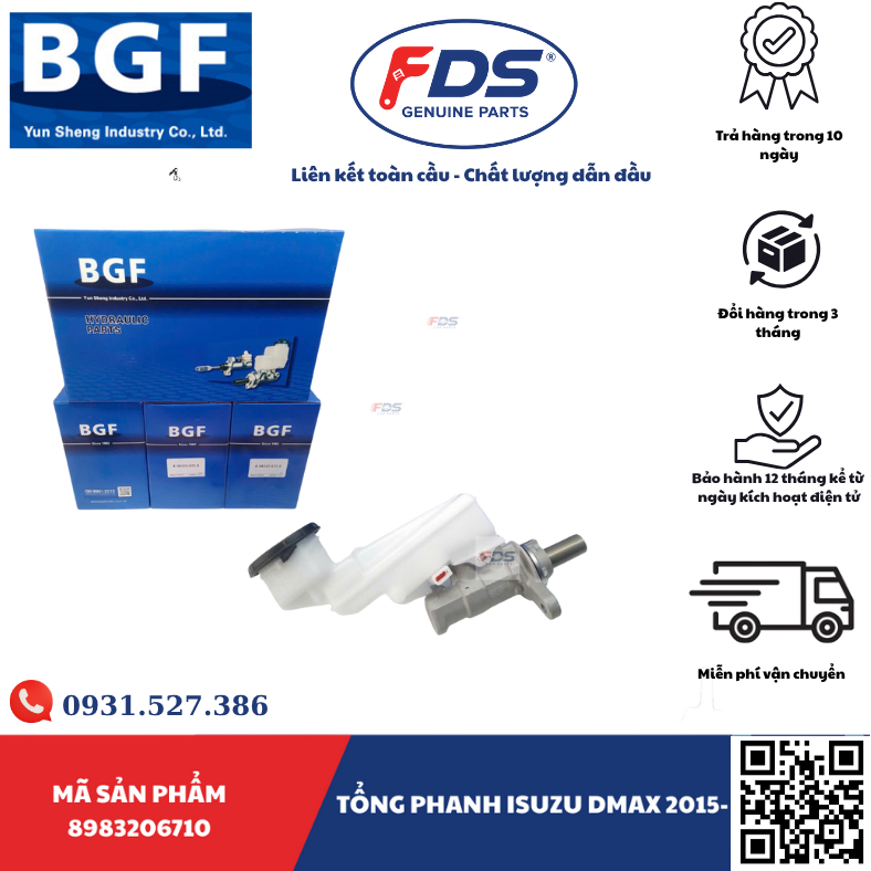 Công ty cổ phần xuất nhập khẩu FDS TỔNG PHANH ISUZU DMAX 2015- HÃNG BGF