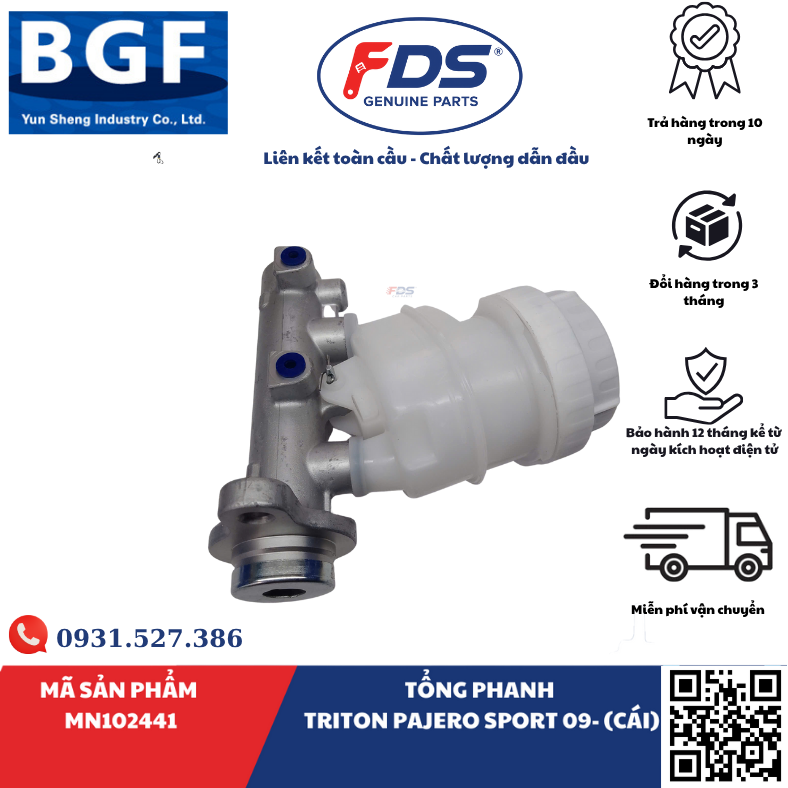 Công ty cổ phần xuất nhập khẩu FDS TỔNG PHANH MITSUBISHI TRITON / PAJERO SPORT 2009 – HÃNG BGF