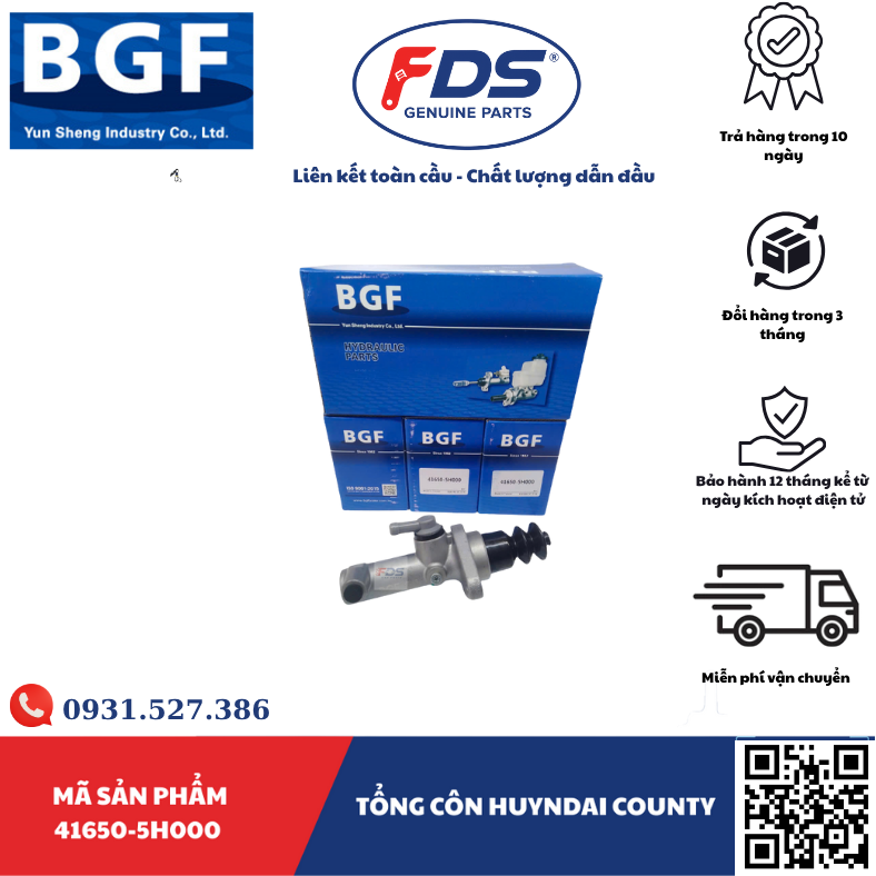 Công ty cổ phần xuất nhập khẩu FDS TỔNG CÔN HYUNDAI COUNTY - Hãng BGF 41650-5H000