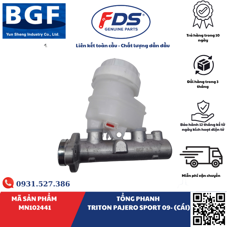 Công ty cổ phần xuất nhập khẩu FDS TỔNG PHANH MITSUBISHI TRITON / PAJERO SPORT 2009 – HÃNG BGF