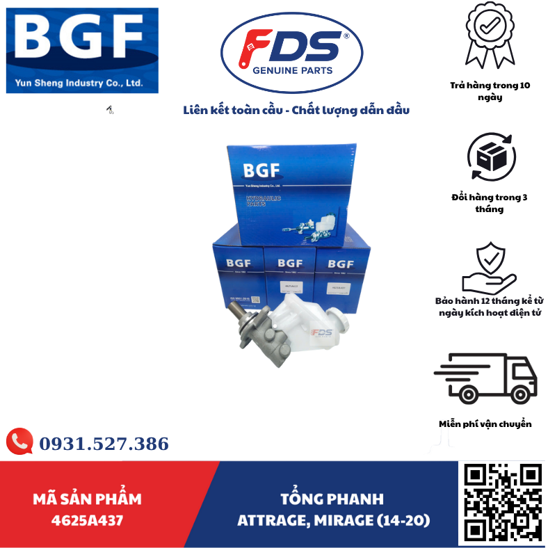 Công ty cổ phần xuất nhập khẩu FDS TỔNG PHANH ATTRAGE / MIRAGE 2014–2020 – HÃNG BGF