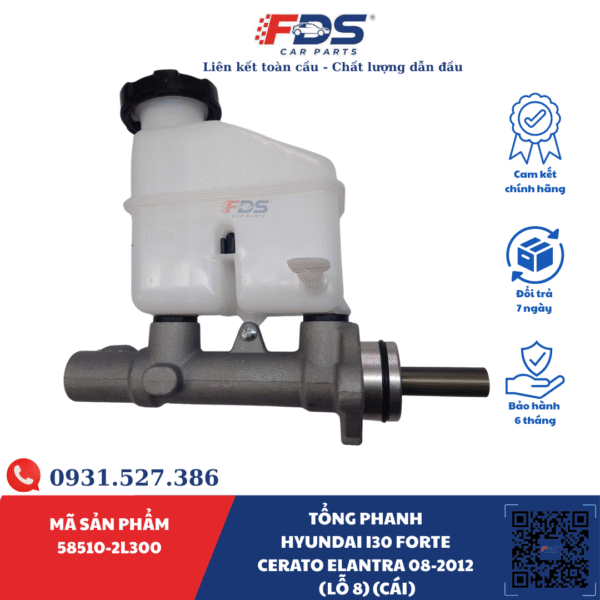 TỔNG PHANH HYUNDAI I30 FORTE CERATO ELANTRA 08-2012 (LỖ 8) (CÁI)