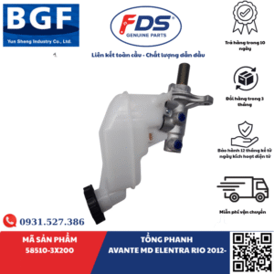 TỔNG PHANH HYUNDAI AVANTE MD / ELANTRA / KIA RIO 2012– – HÃNG BGF