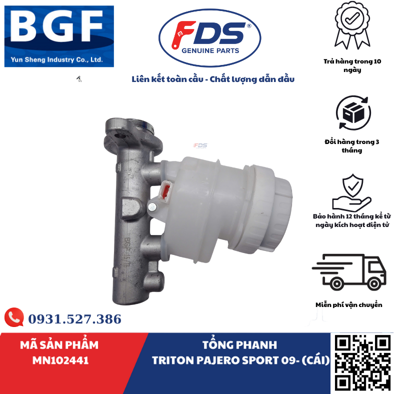 Công ty cổ phần xuất nhập khẩu FDS TỔNG PHANH MITSUBISHI TRITON / PAJERO SPORT 2009 – HÃNG BGF