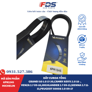 Dây Curoa Tổng Grand I10 1.0 17-20,Camry Asv71 2.0 18 -,Venza 2.7 09-16,Highlander 2.7 09-13,Sienna 2.7 11-13,Peugeot 50008 2.0 09-17