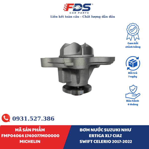 BƠM NƯỚC Suzuki như Ertiga XL7 CIAZ SWIFT Celerio 2017-2022