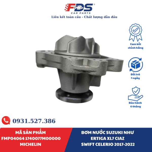 BƠM NƯỚC Suzuki như Ertiga XL7 CIAZ SWIFT Celerio 2017-2022