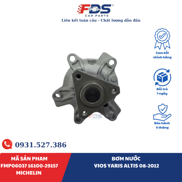 BƠM NƯỚC VIOS YARIS ALTIS 08-2012