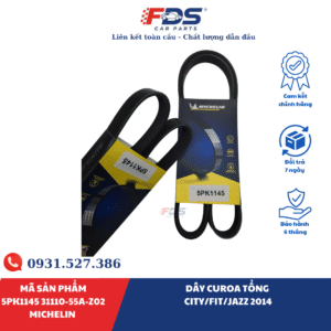 DÂY CUROA TỔNG HONDA CITY / FIT / JAZZ 2014 | MICHELIN 5PK1145 – MÃ 31110-55A-Z02