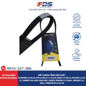 Dây Curoa Tổng MÁY PHÁT Elantra 1.6 10-15, I30 1.6 08-15 / 1.4 11-15, Soul 1.4 08-14, Accent 1.6 14-17 , Camry 3.0L 1996-2001 1Mz / 1Mzfe, Mazda 2 1.5 2014-, Mazda 3 1.5 2013-, Cerato Iii 1.6 16-20
