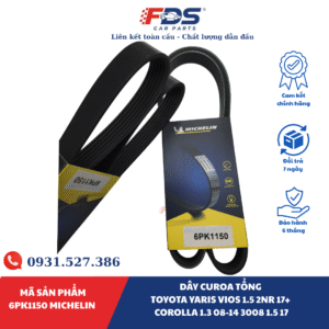 Dây Curoa Tổng Toyota Yaris Vios 1.5 2Nr 17+ Corolla 1.3 08-14 3008 1.5 17