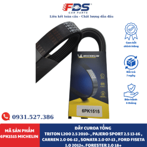 Dây Curoa Tổng Triton L200 2.5 2010- , Pajero Sport 2.5 13-16 , Carren 2.0 06-12 , Sonata 2.0 07-13 , Ford Fiseta 1.0 2012+, Forester 2.0 18+