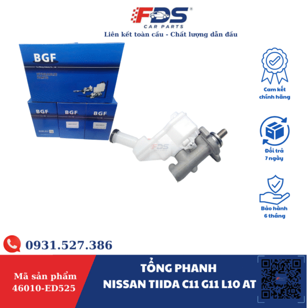 Tổng phanh Nissan Tiida C11 G11 L10 AT