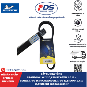 Công ty cổ phần xuất nhập khẩu FDS DÂY CUROA TỔNG HYUNDAI / TOYOTA / PEUGEOT | MICHELIN 6PK1245