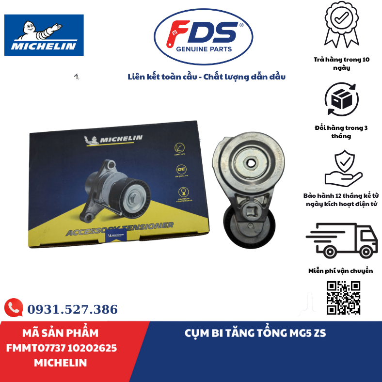 Công ty cổ phần xuất nhập khẩu FDS CỤM BI TĂNG TỔNG MG5 / MG ZS | MICHELIN FMMT07737 – MÃ 10202625