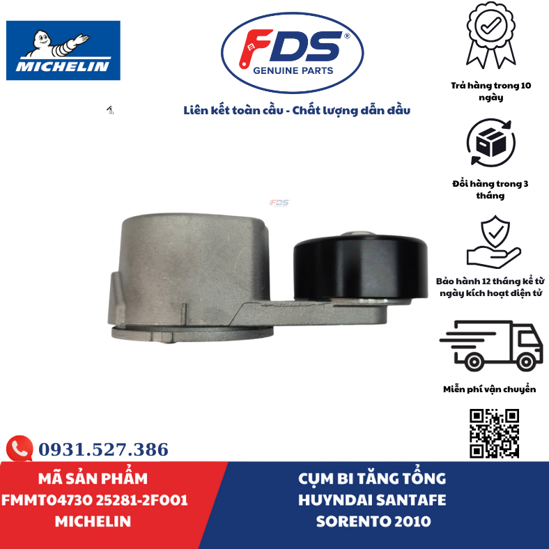 Công ty cổ phần xuất nhập khẩu FDS CỤM BI TĂNG TỔNG HYUNDAI SANTAFE / KIA SORENTO (2010) | MICHELIN FMMT04730 – MÃ 25281-2F001