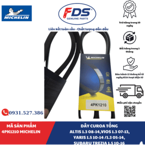 DÂY CUROA TỔNG MICHELIN 4PK1210 | ALTIS, VIOS, YARIS, SUBARU TREZIA