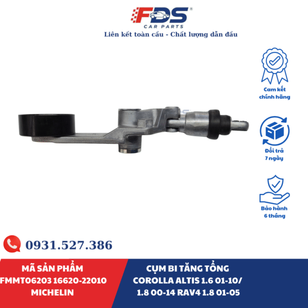 CỤM BI TĂNG TỔNG Corolla Altis 1.6 01-10/ 1.8 00-14 Rav4 1.8 01-05