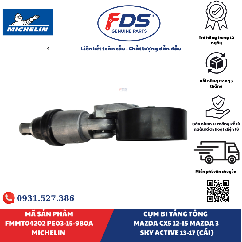 Công ty cổ phần xuất nhập khẩu FDS CỤM BI TĂNG TỔNG MAZDA CX-5 (2012–2015) / MAZDA 3 SKYACTIV (2013–2017) | MICHELIN FMMT04202 – MÃ PE03-15-980A