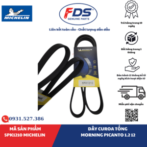 DÂY CUROA TỔNG KIA MORNING / PICANTO 1.2 (2012) | MICHELIN 5PK1210