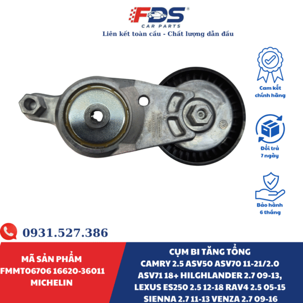 Cụm Bi Tăng Tổng Camry 2.5 ASV50 ASV70 11-21/2.0 ASV71 18+ Hilghlander 2.7 09-13, Lexus Es250 2.5 12-18 RAV4 2.5 05-15 Sienna 2.7 11-13 Venza 2.7 09-16