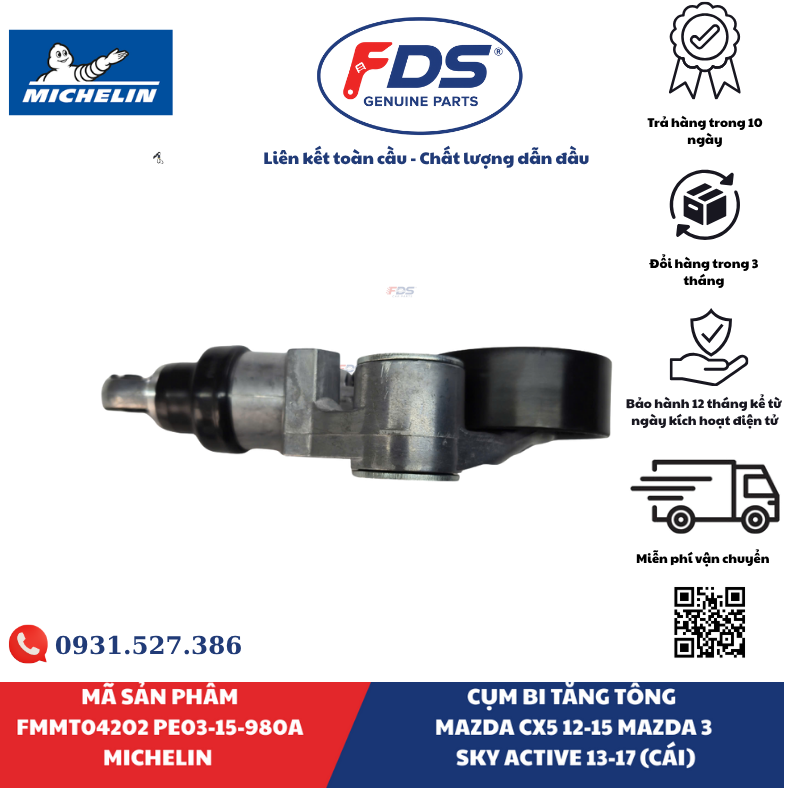 Công ty cổ phần xuất nhập khẩu FDS CỤM BI TĂNG TỔNG MAZDA CX-5 (2012–2015) / MAZDA 3 SKYACTIV (2013–2017) | MICHELIN FMMT04202 – MÃ PE03-15-980A