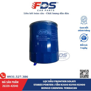 Lọc Dầu Frontier – Solati – Starex – Porter 1 Tấn: Giải Pháp Bảo Vệ Động Cơ Toàn Diện Cho Xe Hyundai – Kia